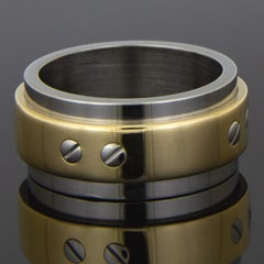Cartier Santos Mixed Metals Gents Wedding Band