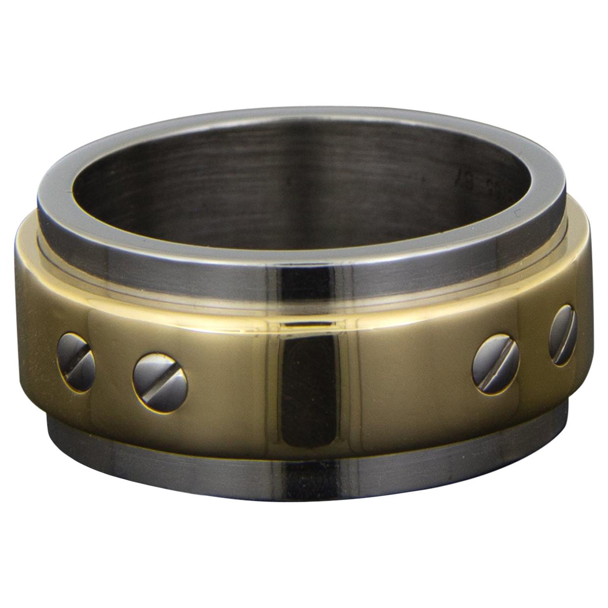 Cartier Santos Mixed Metals Gents Wedding Band