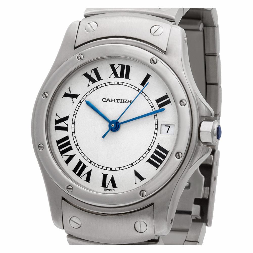 Cartier Santos No-Ref#, White Dial, Certified and Warranty 3