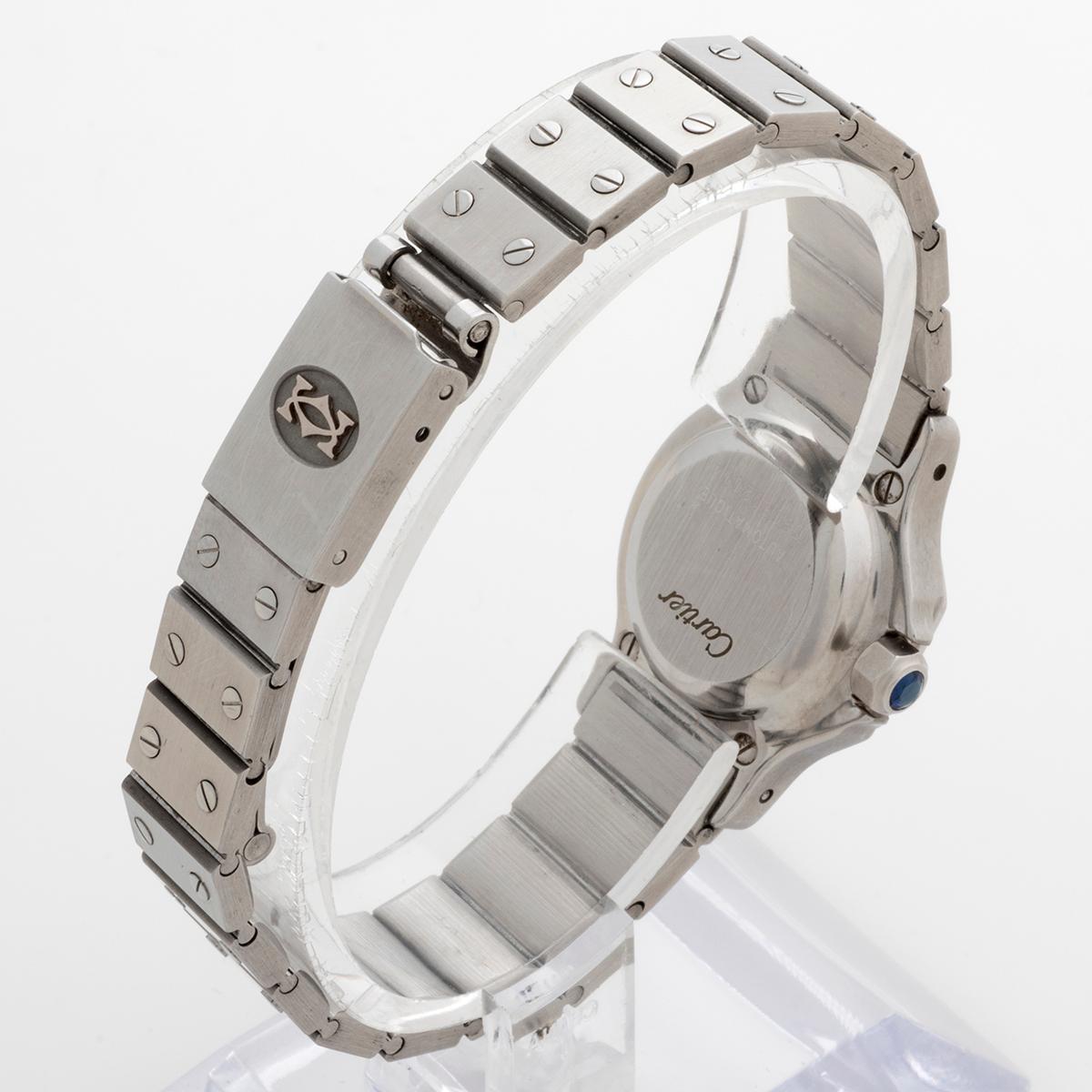 Women's or Men's Cartier Santos Octagane 0906, Automatic, 24mm Case, Roman Numerial Dial, c1990