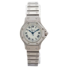 Cartier Santos Octagane 0906, Automatic, 24mm Case, Roman Numerial Dial, c1990