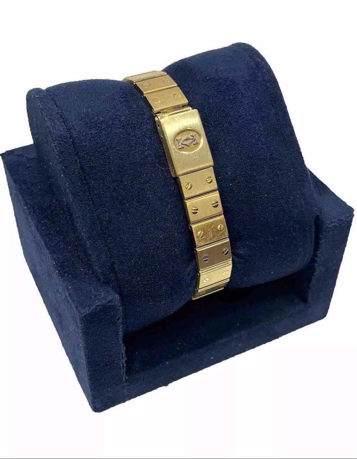 Cartier Santos Octagon 0906 Yellow Gold Automatic White Dial Ladies Watch 25mm For Sale 2