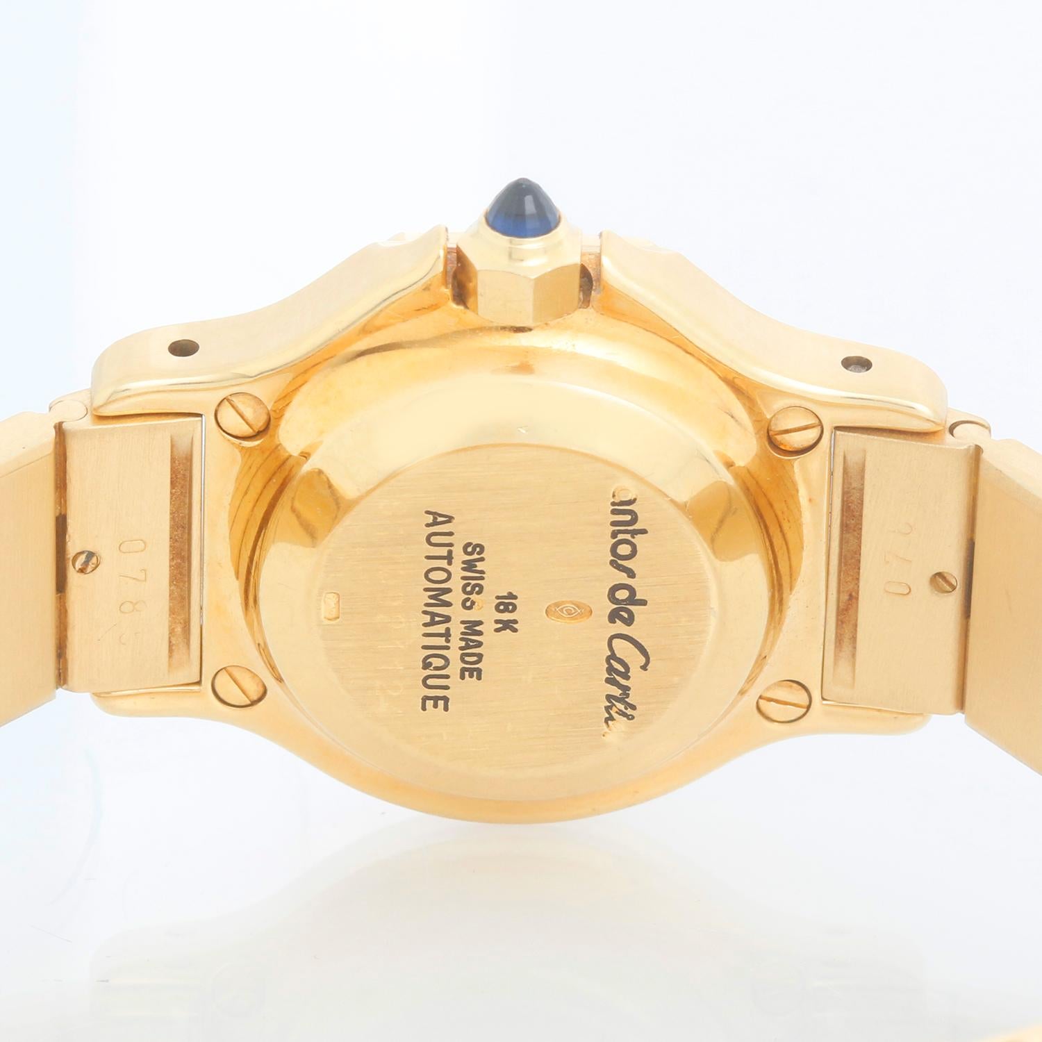 Cartier Santos Octagon 18k Yellow Gold Automatic Watch 0906 1