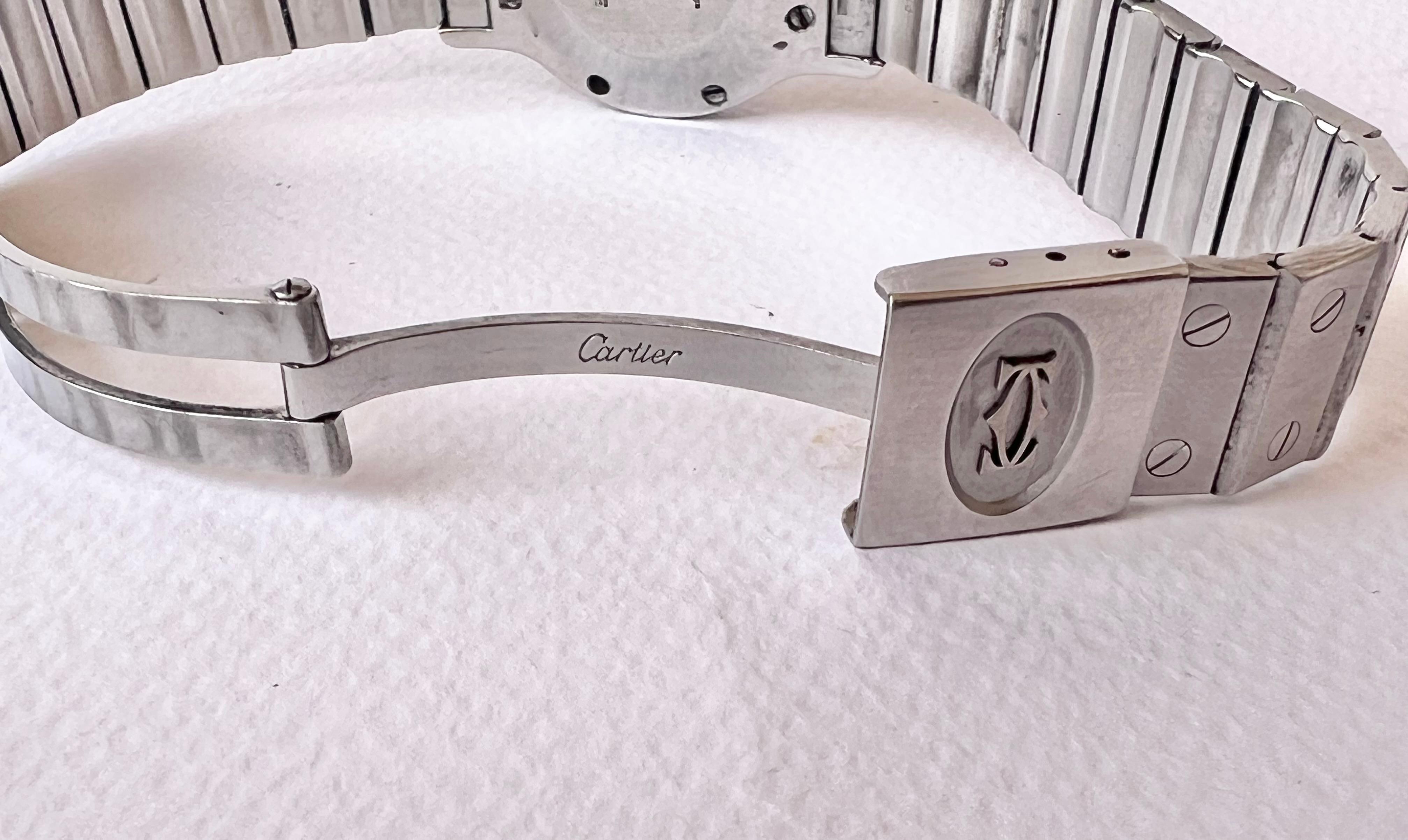 Orologio Cartier Santos Octagon 2966 Automatico in acciaio inossidabile da 30 mm In condizioni buone a Toronto, CA