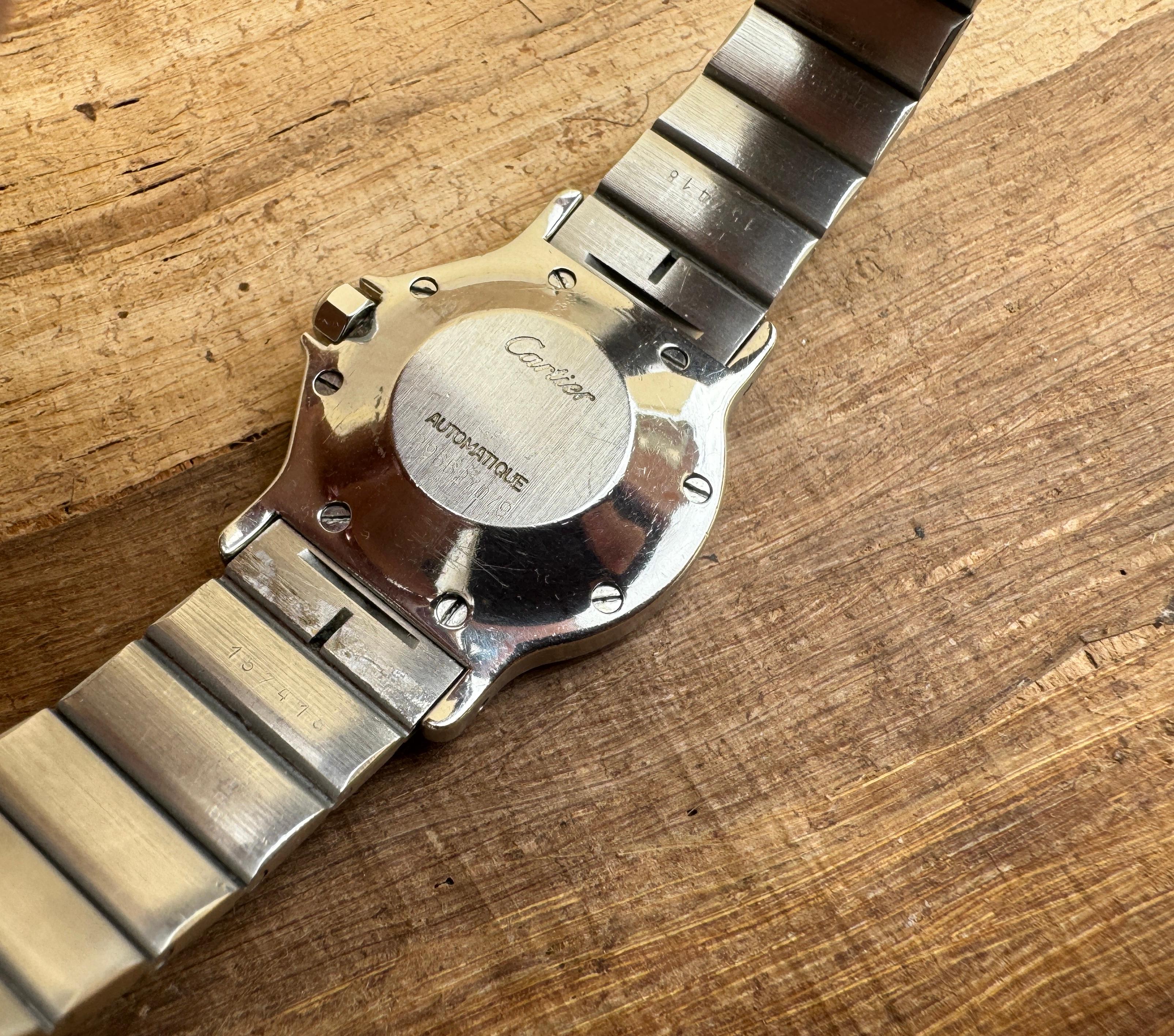 Reloj Cartier Santos Octagon 29662 Oro/Acero En caja 2
