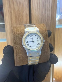 Cartier Santos Octagon Automatic L 18k Gold