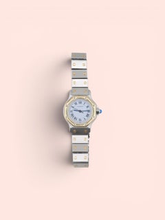 Cartier Santos Octagon Automatic Watch Ref. 0907 in 18K Yellow Gold, 1985