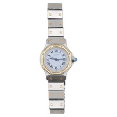 Cartier Santos Octagon Automatic Watch Ref. 0907 in 18K Yellow Gold, 1985