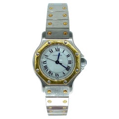 Cartier Santos Octagon Automatic White Dial Ladies Watch