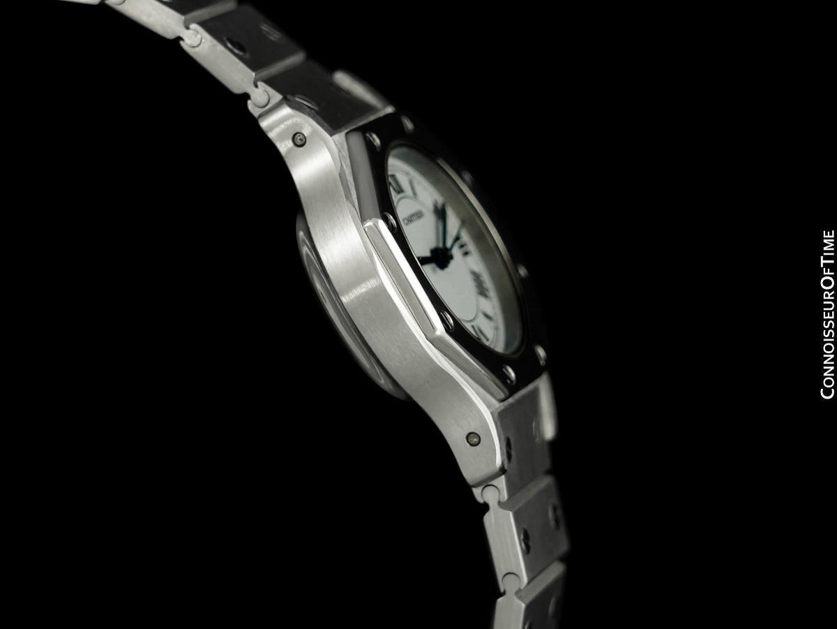 Cartier Santos Octagon Ladies SS Watch - WORN BY SUPERMODEL WINNIE HARLOW 1