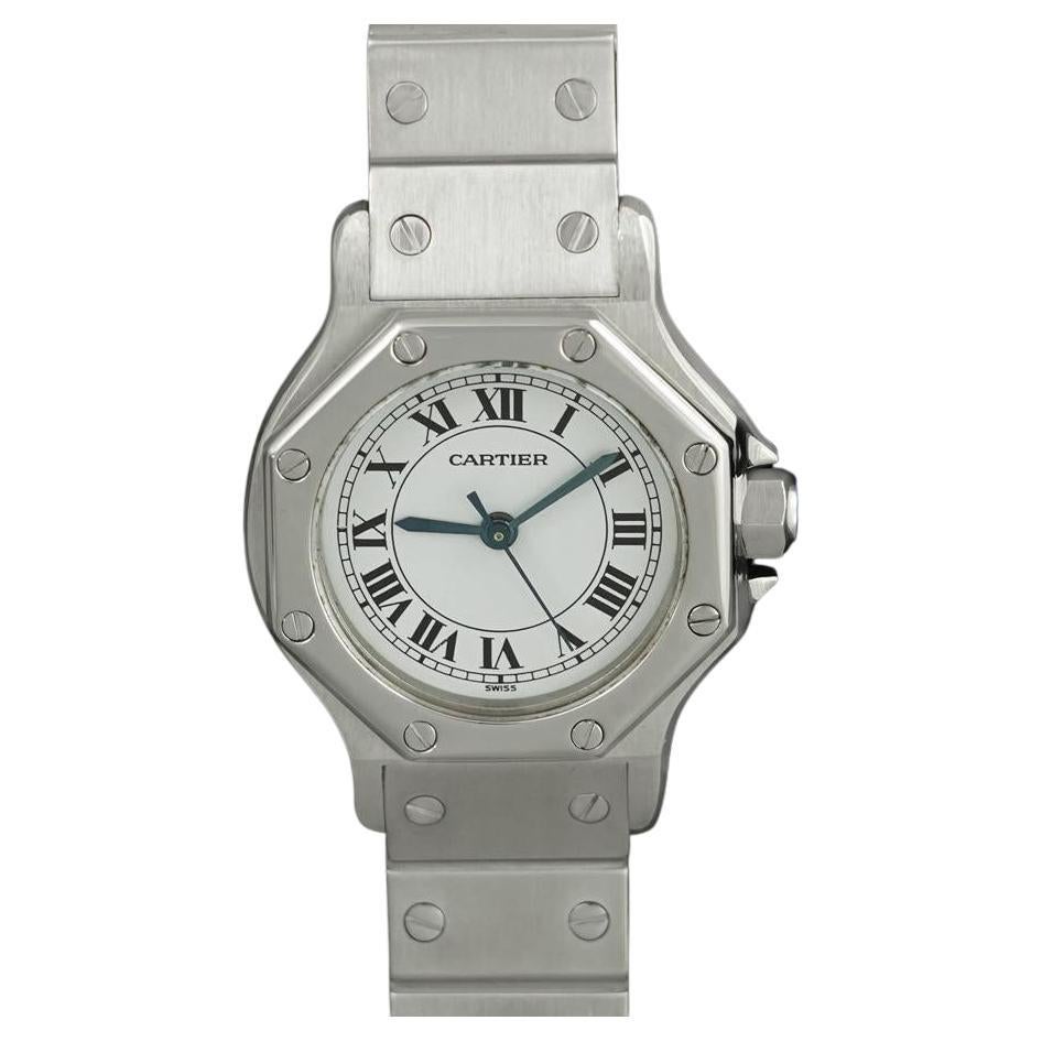 Cartier Santos Octagon Ladies SS Watch - WORN BY SUPERMODEL WINNIE HARLOW