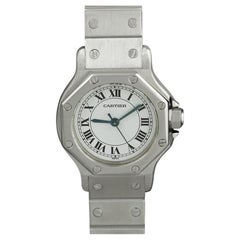 Cartier Santos Octagon Ladies SS Watch - WORN BY SUPERMODEL WINNIE HARLOW
