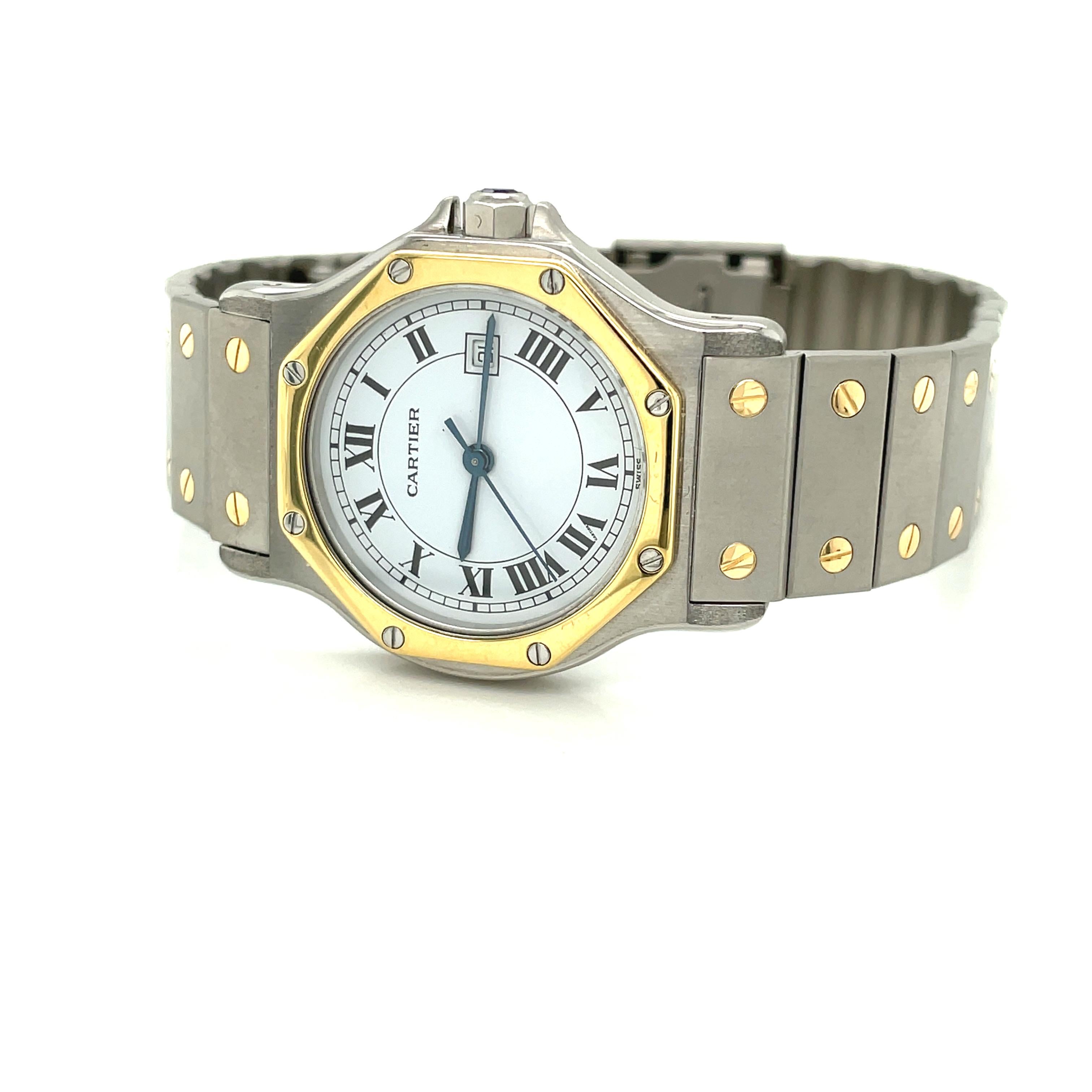 18k gold crown watch