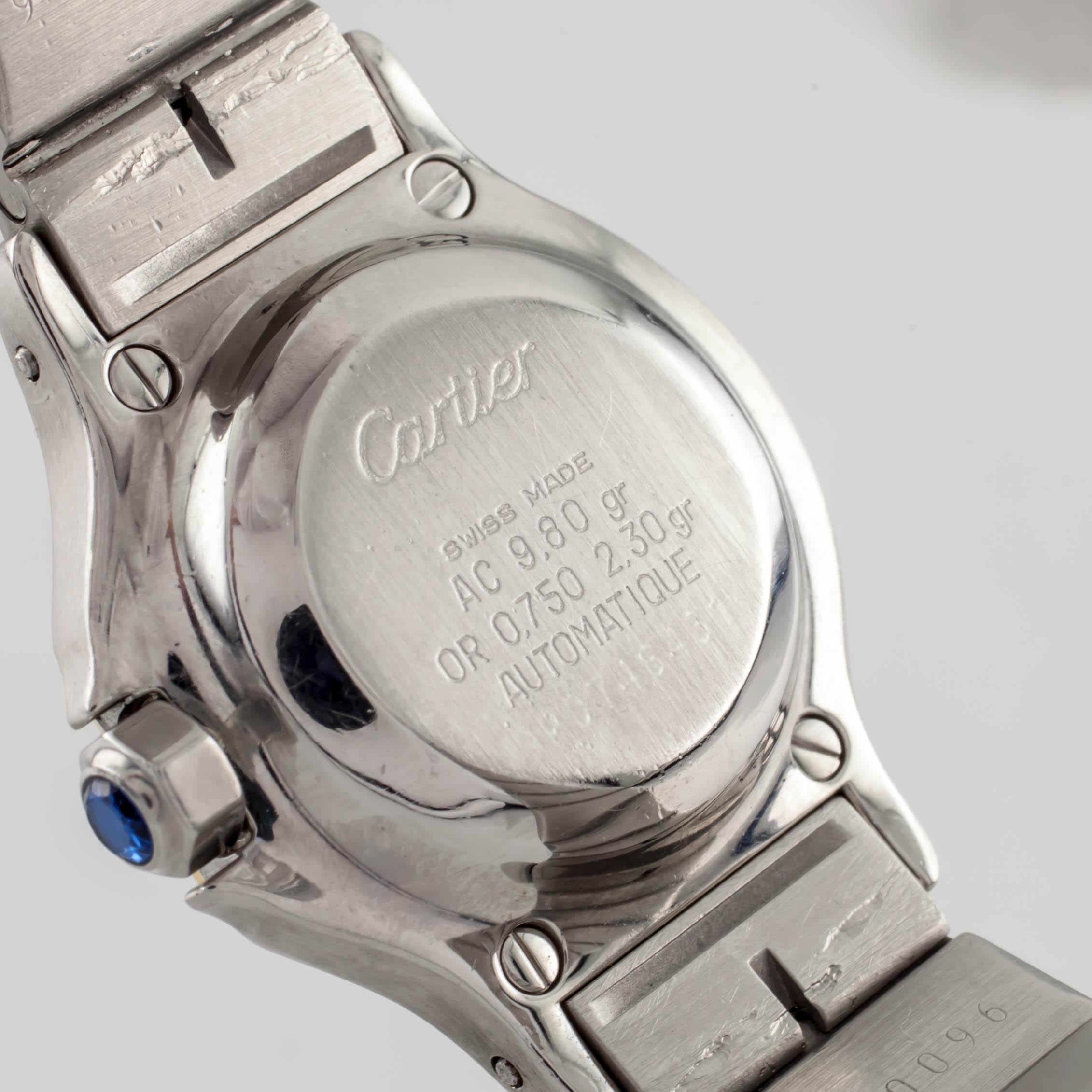 cartier santos octagon ladies watch