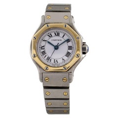 Cartier Santos Octagon Two-Tone Stainless Steel/18k Gold Automatic Ladies Watch
