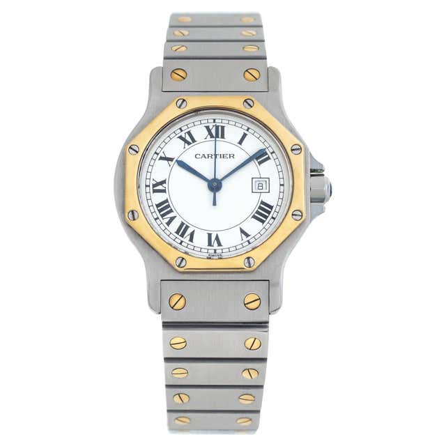 2000 Cartier Santos Galbee Stainless Steel 2423 Wristwatch at 1stDibs ...