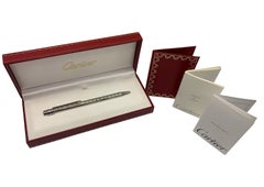 Cartier Santos Palladium Plated Stylo Bille Must II Comes With Original Papers