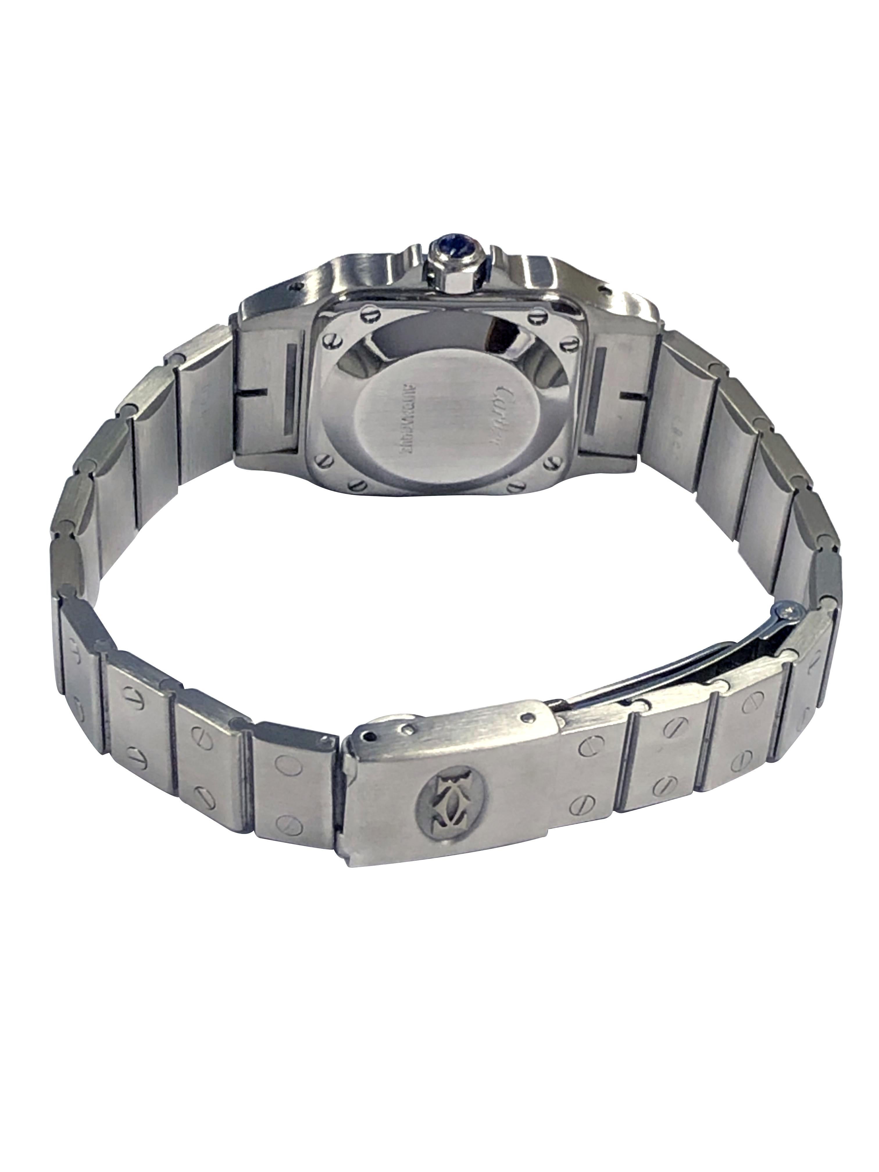 De las mujeres Cartier Santos Raro Reloj de pulsera automático de señora con esfera gris en venta