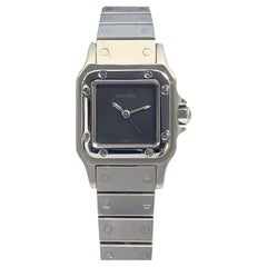 Cartier Santos Rare Gray Dial Automatic Ladies Wrist Watch