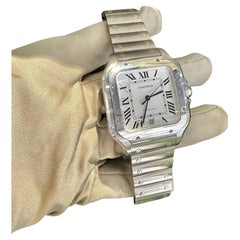 Cartier Santos Ref. 4072 White Dial Large Model 40mm Watch