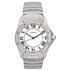 Cartier Santos Ronde 1561 Stainless Steel White Dial Watch