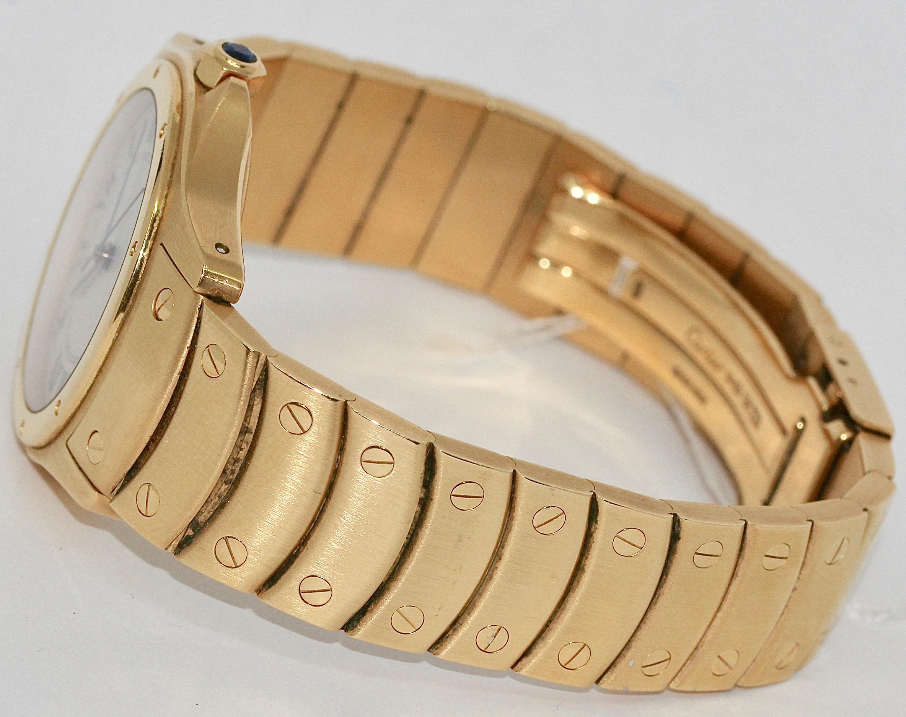 cartier santos ronde gold