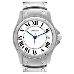 Cartier Santos Ronde Herrenuhr aus Automatikstahl W20026K1