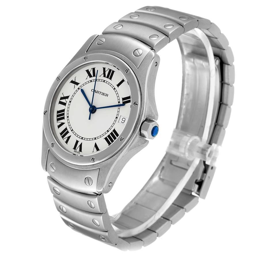 Cartier Santos Ronde 33mm Automatik-Stahl- Unisex-Uhr W20026K1 1