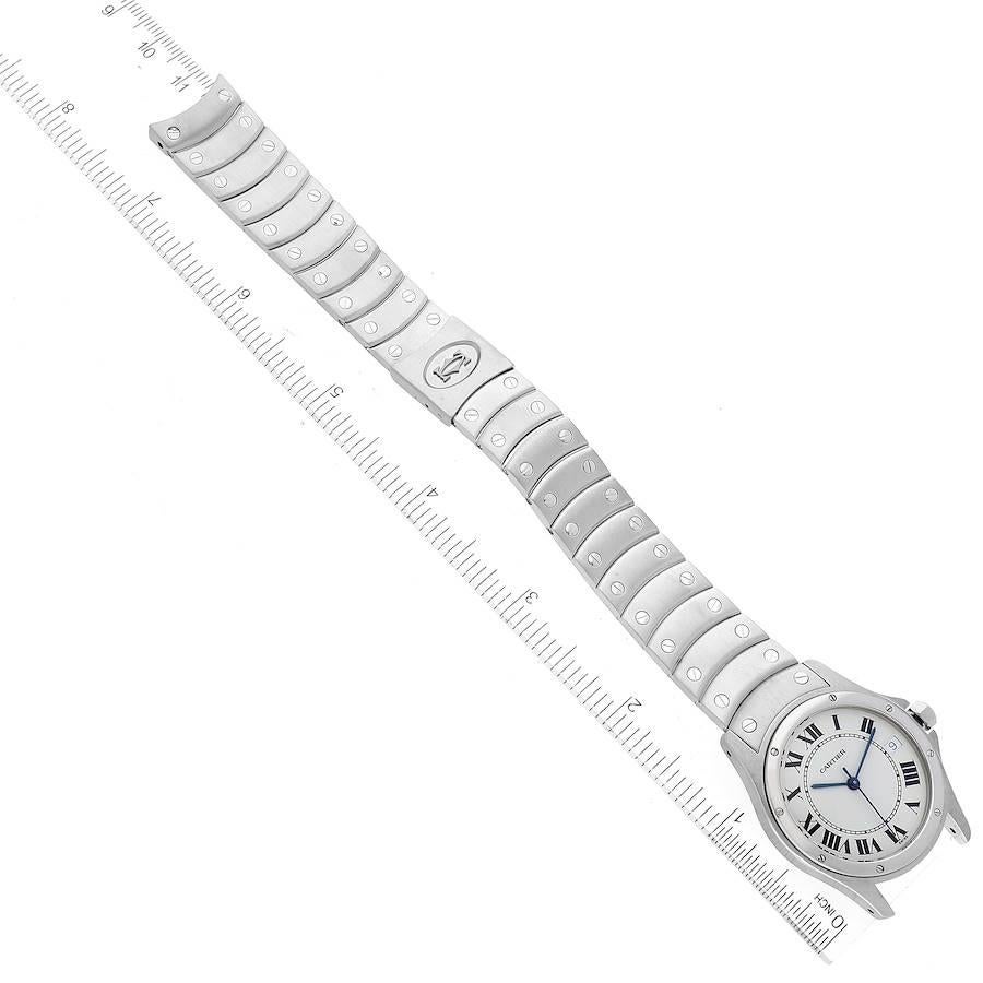 Cartier Santos Ronde 33mm Automatik-Stahl- Unisex-Uhr W20026K1 5