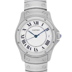 Cartier Santos Ronde Steel White Dial Unisex Automatic Watch 1920-1