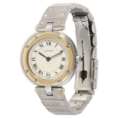 Vintage Cartier Santos Ronde 8192 Women's Watch in 18kt Stainless Steel/Yellow Gold