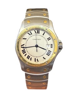 Cartier Santos Ronde Galbée Watch, Automatic, 18K Gold & Stainless Steel 33mm