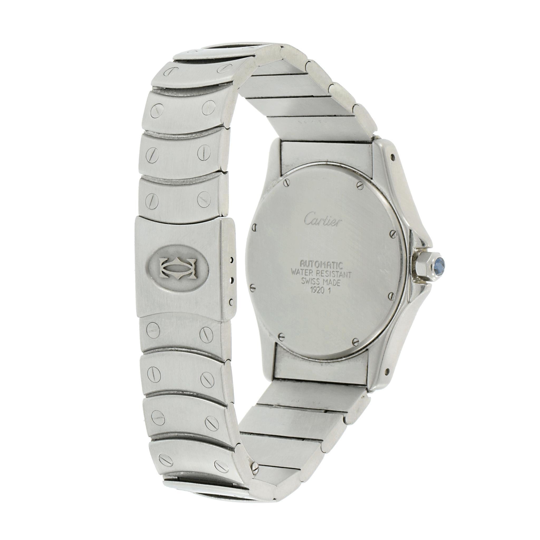 Cartier Santos Ronde Large 34mm Stainless Steel – Automatic W20026K1 In Good Condition For Sale In New York, NY