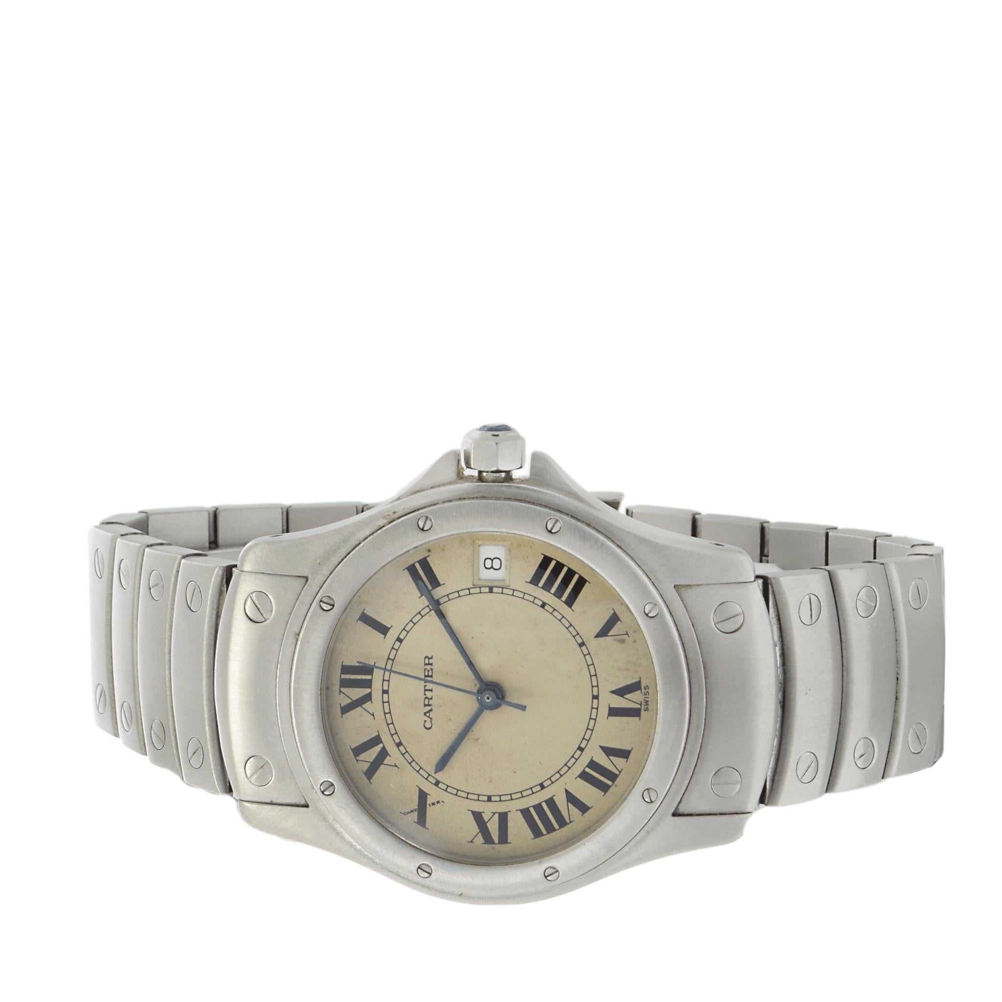 Cartier Santos Ronde Large 34mm Stainless Steel – Automatic W20026K1 For Sale 1