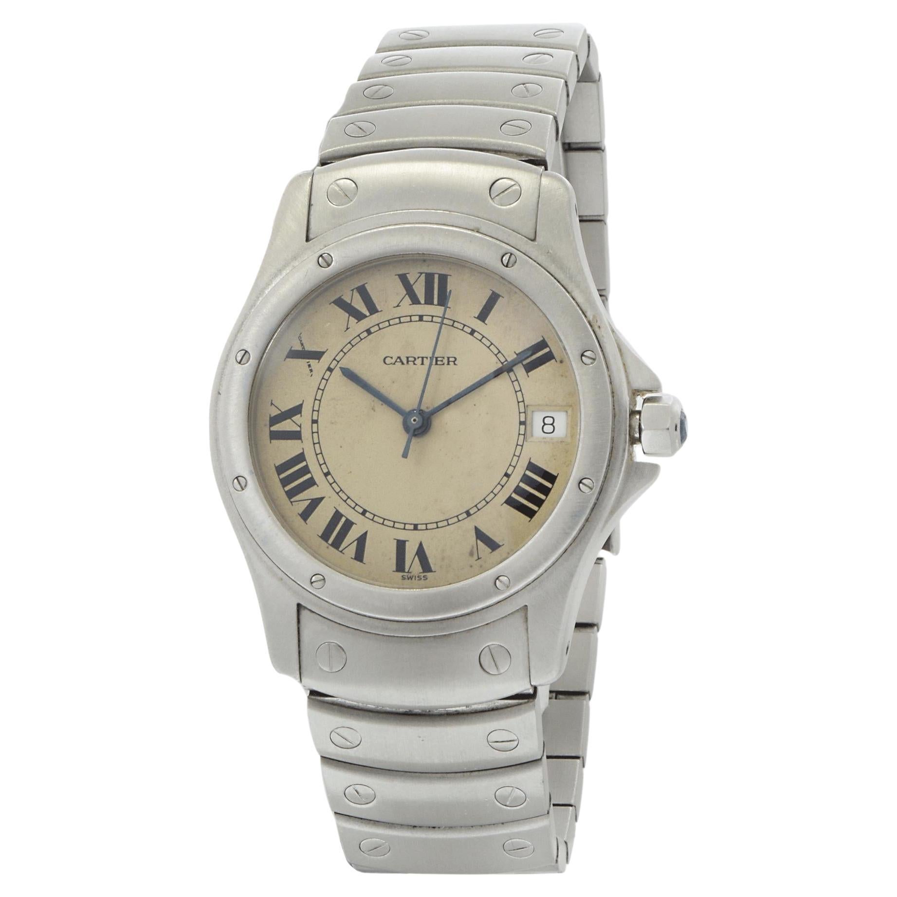 Cartier Santos Ronde Large 34mm Stainless Steel – Automatic W20026K1 For Sale