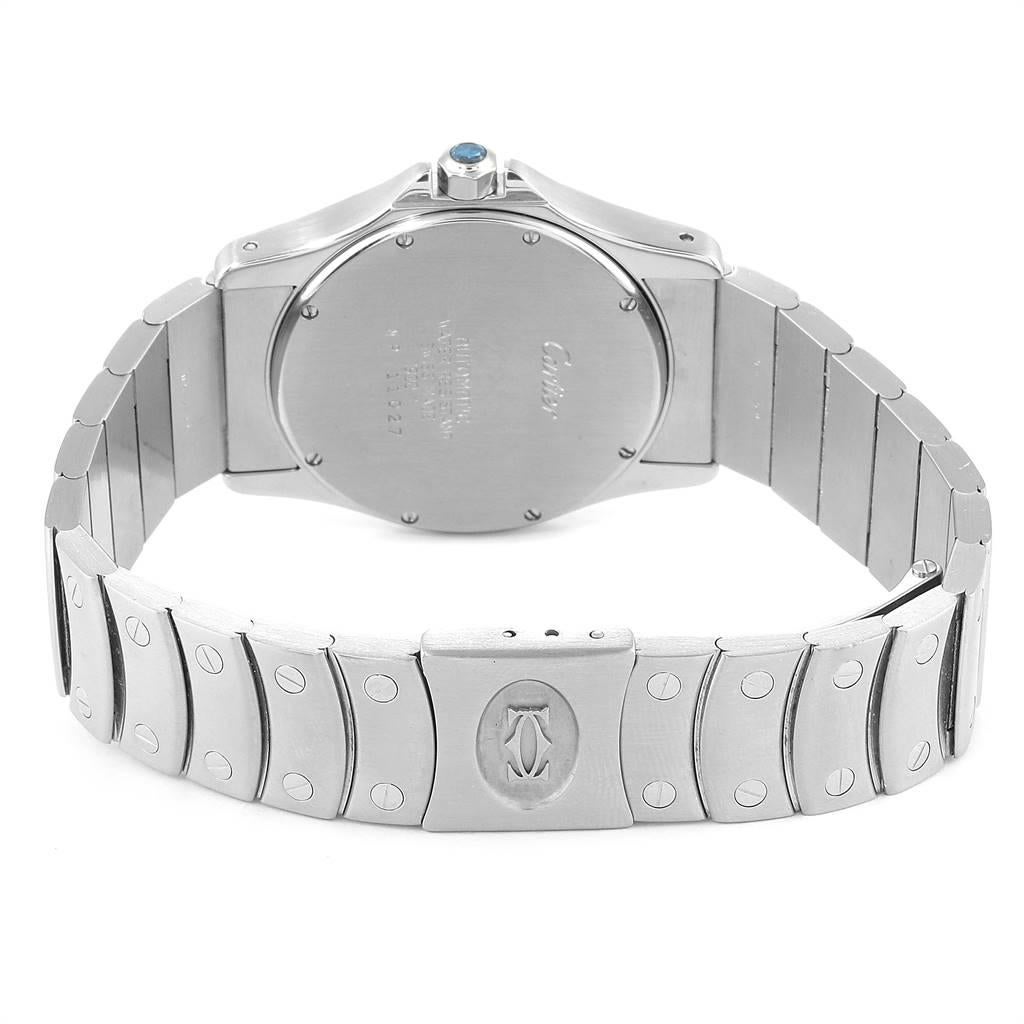 Cartier Santos Ronde White Dial Steel Unisex Watch W35002F5 4