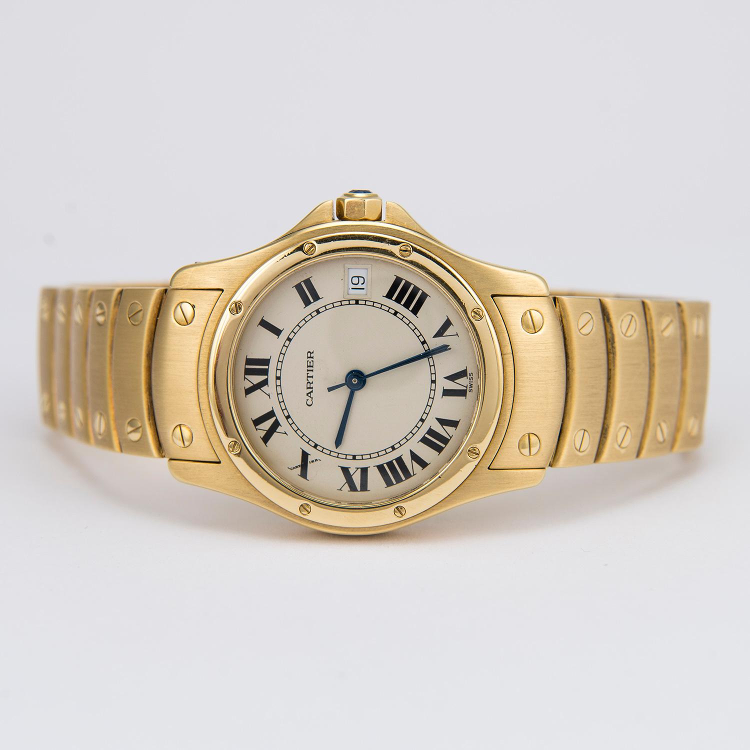 Donna Cartier Santos Ronde Oro Giallo in vendita