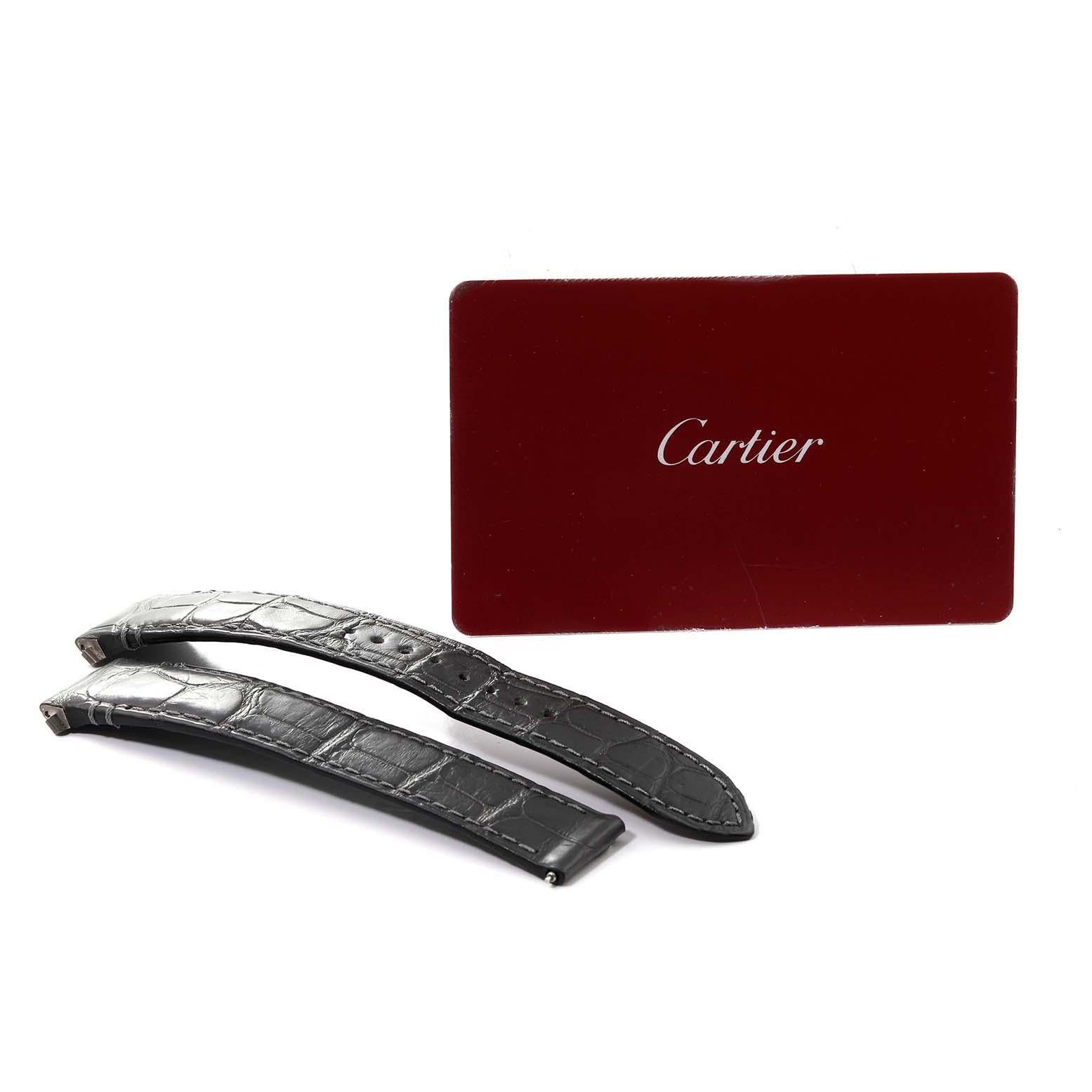 Cartier Santos Montre automatique pour femmes WGSA0028 Card en vente 3