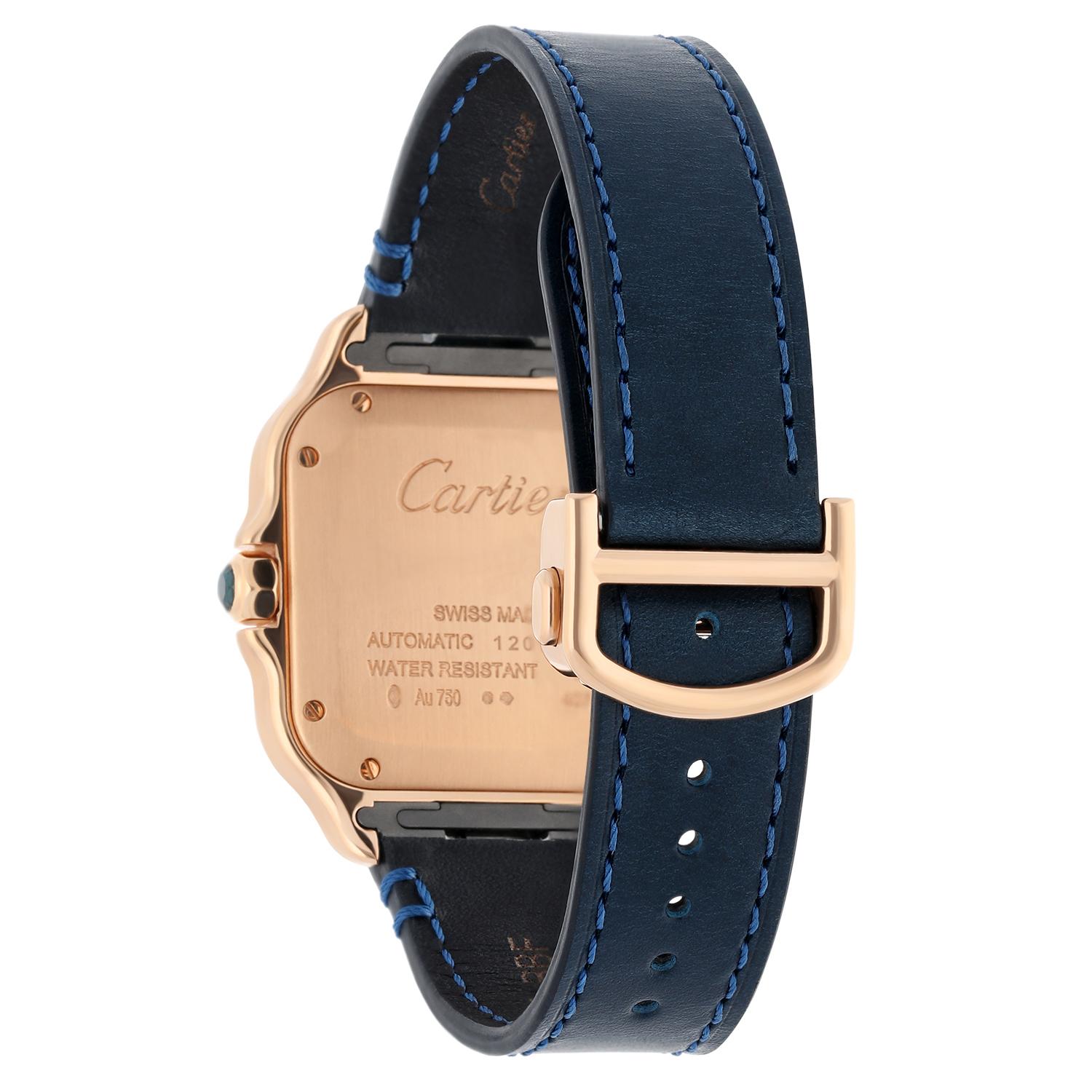 Cartier Santos Roségold Automatik-Damenuhr WGSA0028 Medium komplett 2