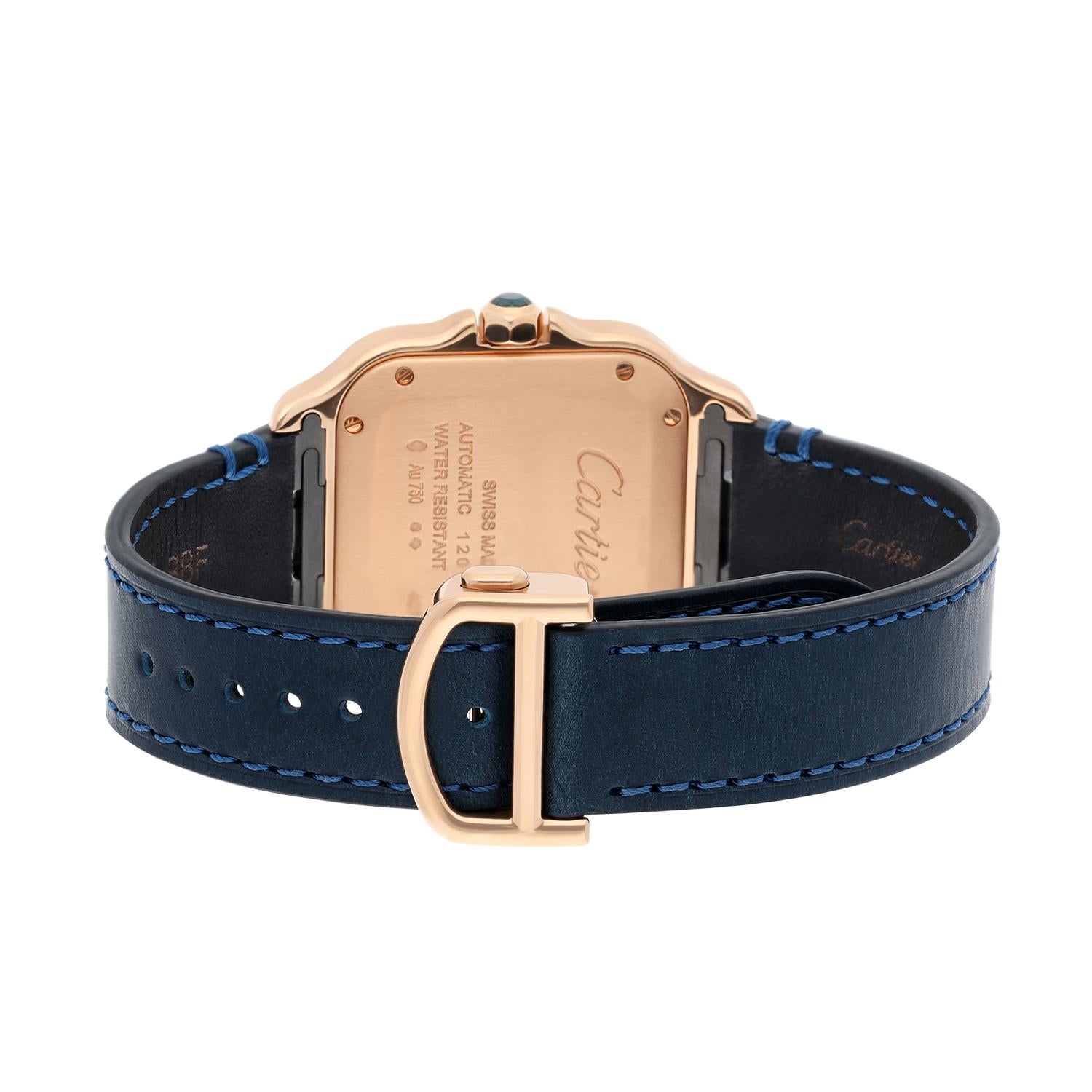 Cartier Santos Roségold Automatik-Damenuhr WGSA0028 Medium komplett 3