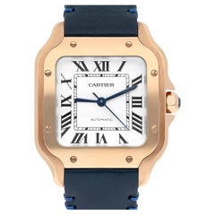 Cartier Santos Roségold Automatik-Damenuhr WGSA0028 Medium komplett