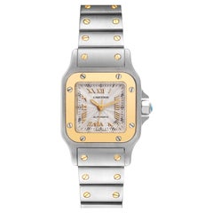Cartier Santos Small Steel Yellow Gold Automatic Ladies Watch W20057C4