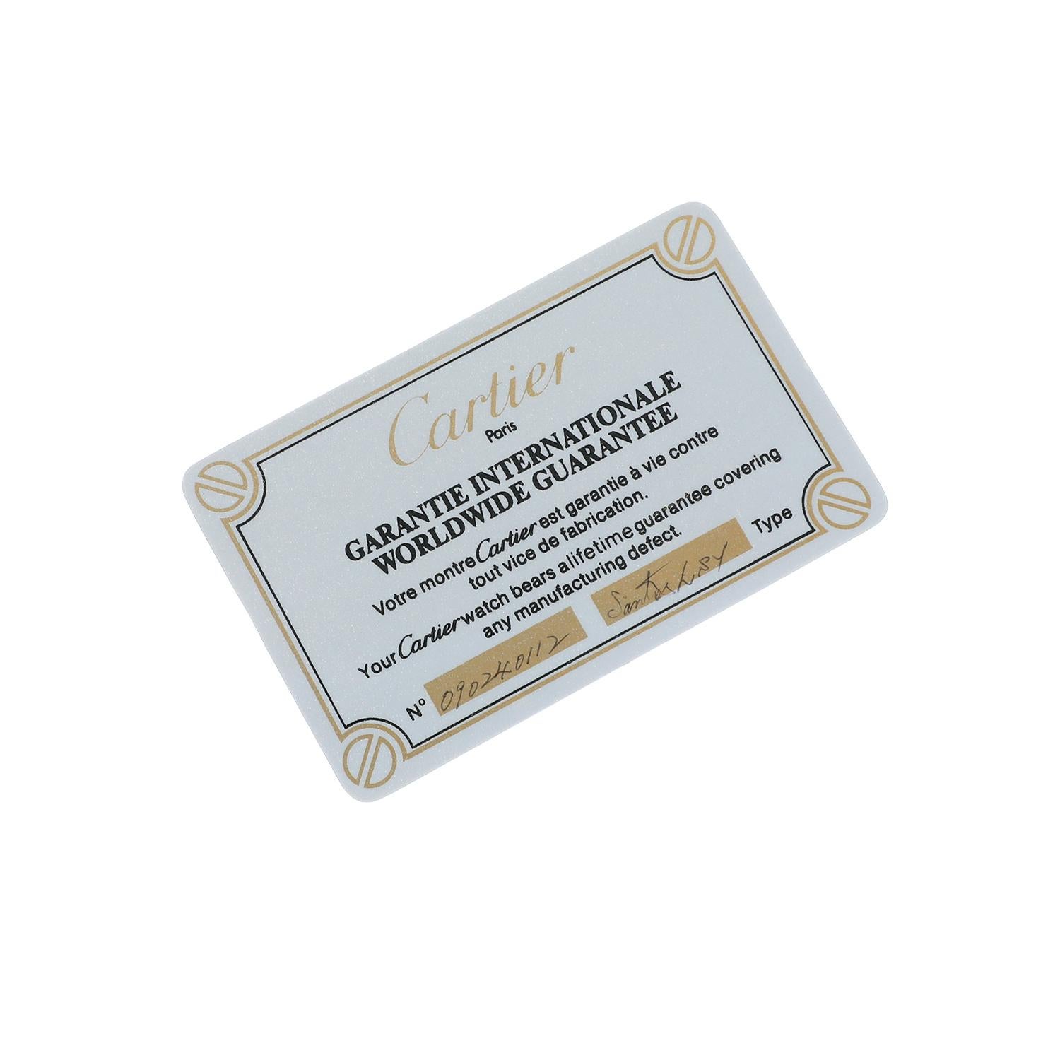 Cartier Santos Edelstahl & 18K Gelbgold Automatik-Damenuhr im Angebot 6