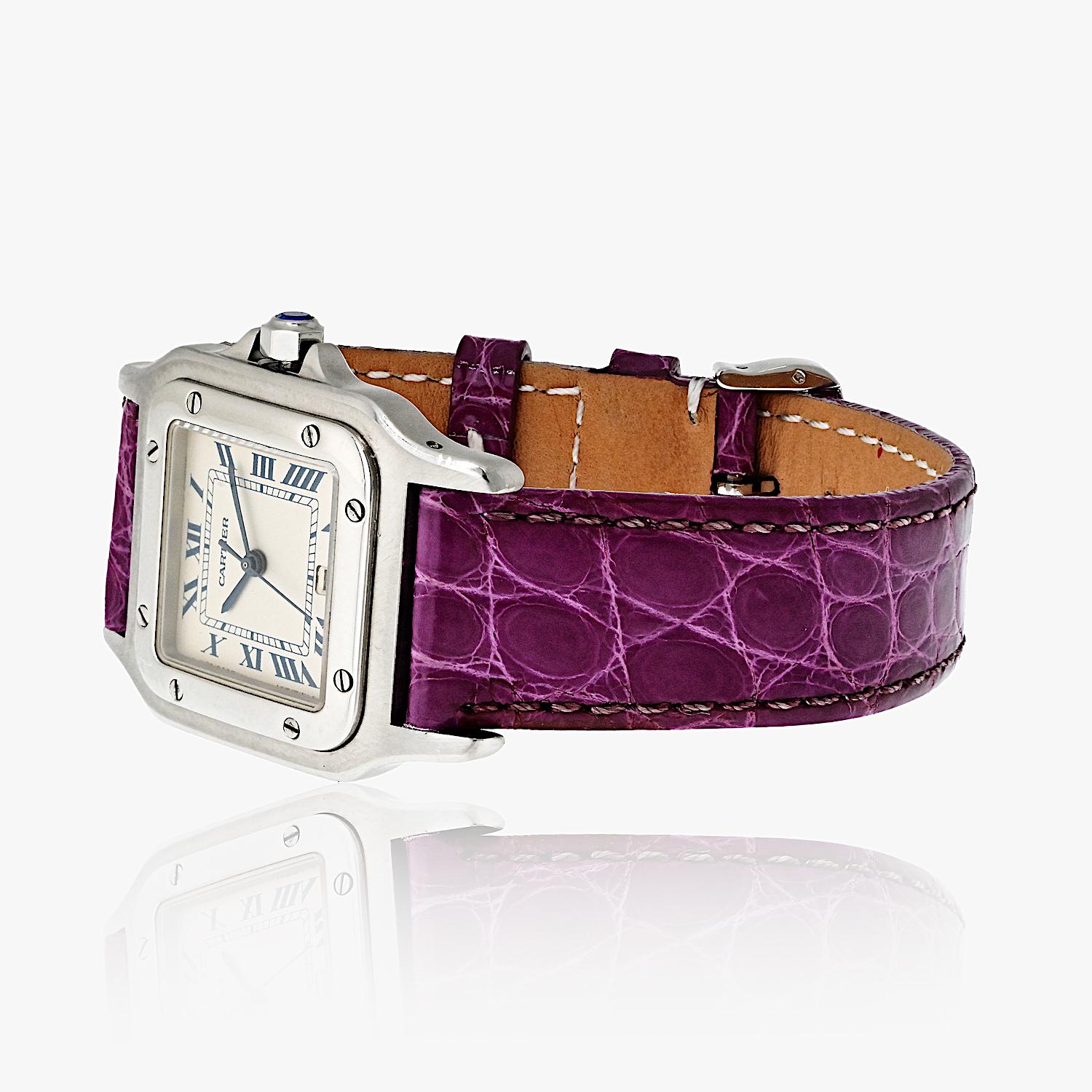 Reloj Cartier Santos Acero Inoxidable 30mm Ref 987901 Moderno
