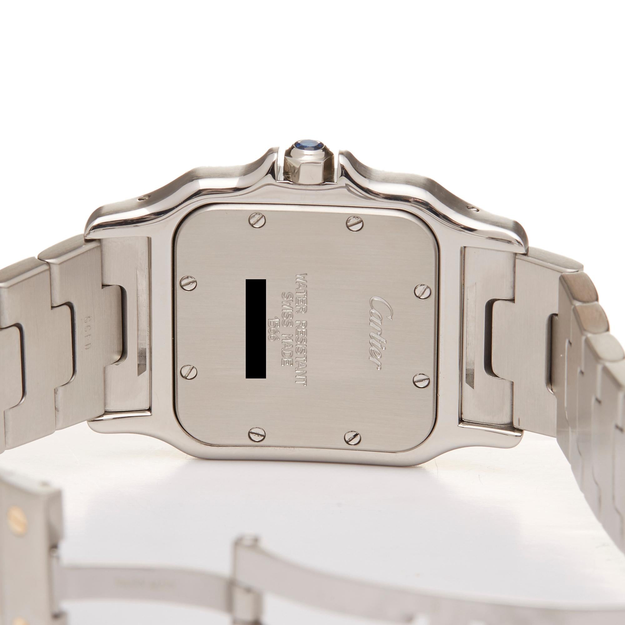 Cartier Santos Stainless Steel And 18k Yellow Gold 1566 Wristwatch 1