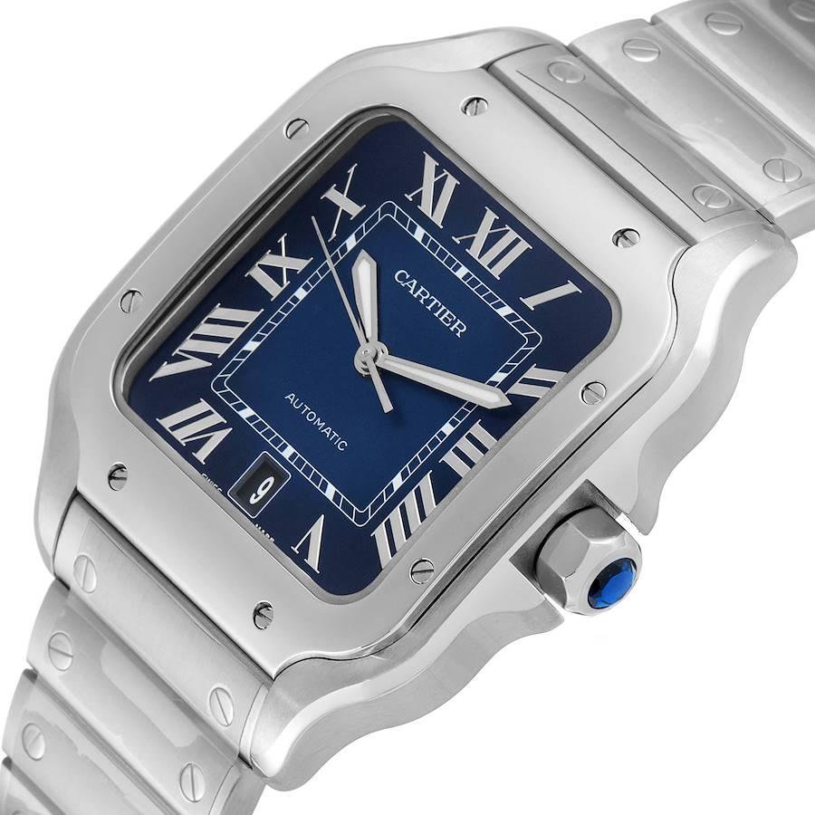 cartier blue face watch