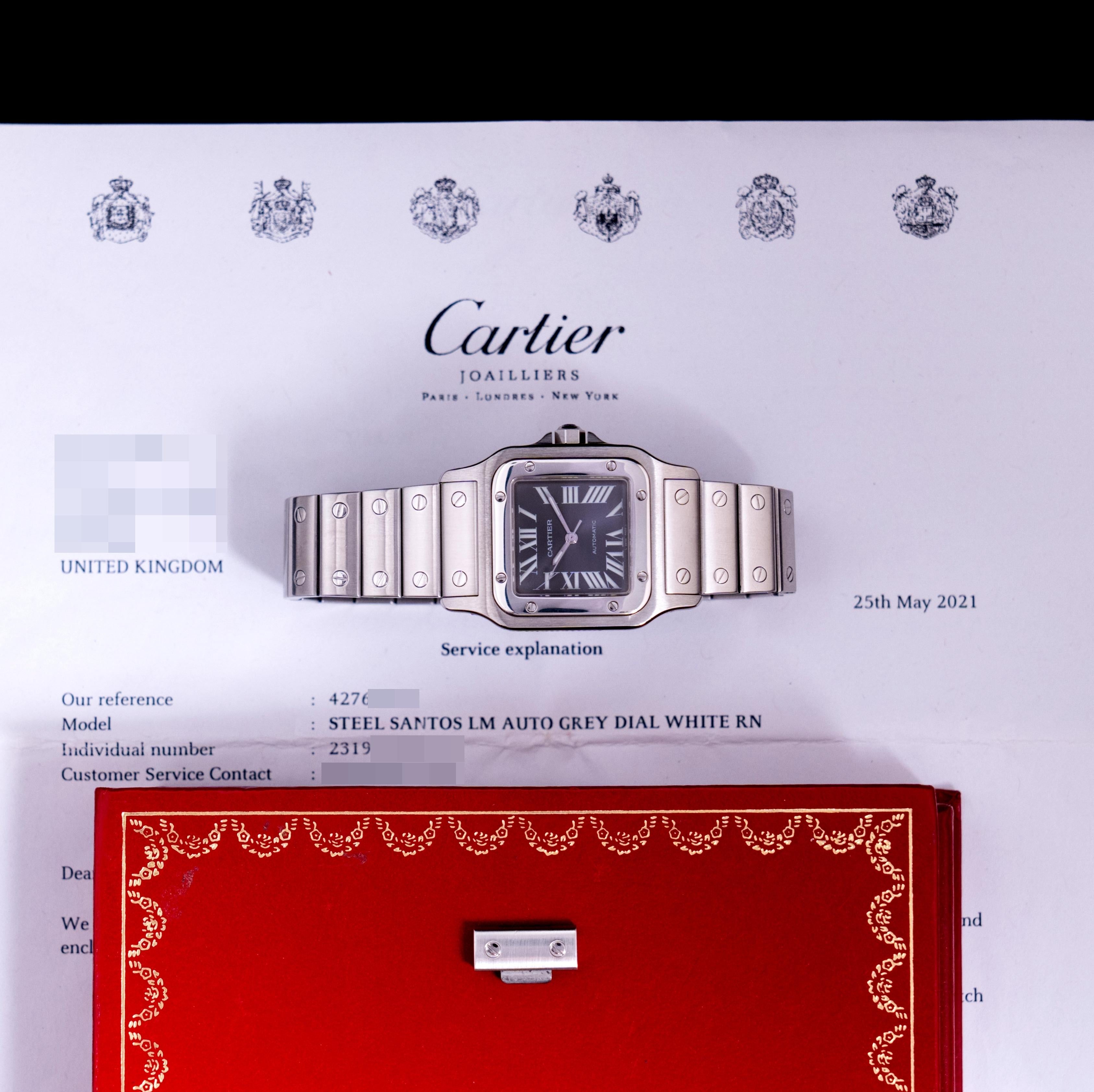 Marque : Cartier
Modèle : Santos Galbée 2319
Année : 2002
Numéro de série : 949xxxxx
Référence : C03912

Voici l'édition limitée Santos Galbée 2319 de Cartier. Présentée lors du salon SIHH 2002 à Singapour, elle a été limitée à 2000 pièces. En