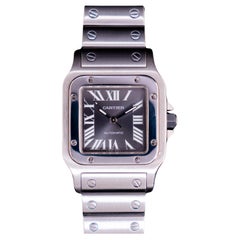 Cartier Santos Acero Galbée Esfera Gris Edición Limitada 2319 Automático c/Papel2002