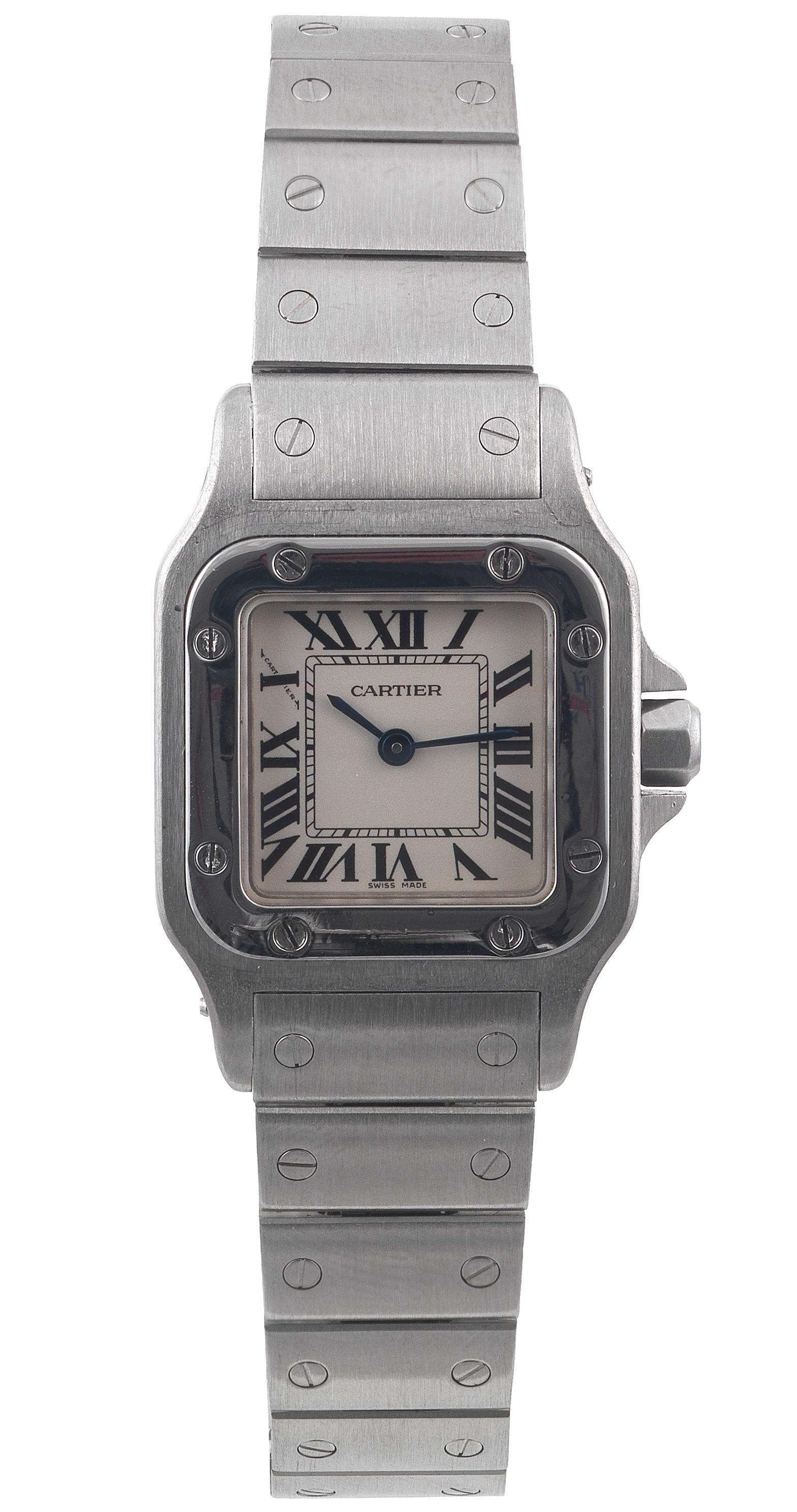 Cartier Santos Steel Ref. 1565, Made in the 1990s at 1stDibs