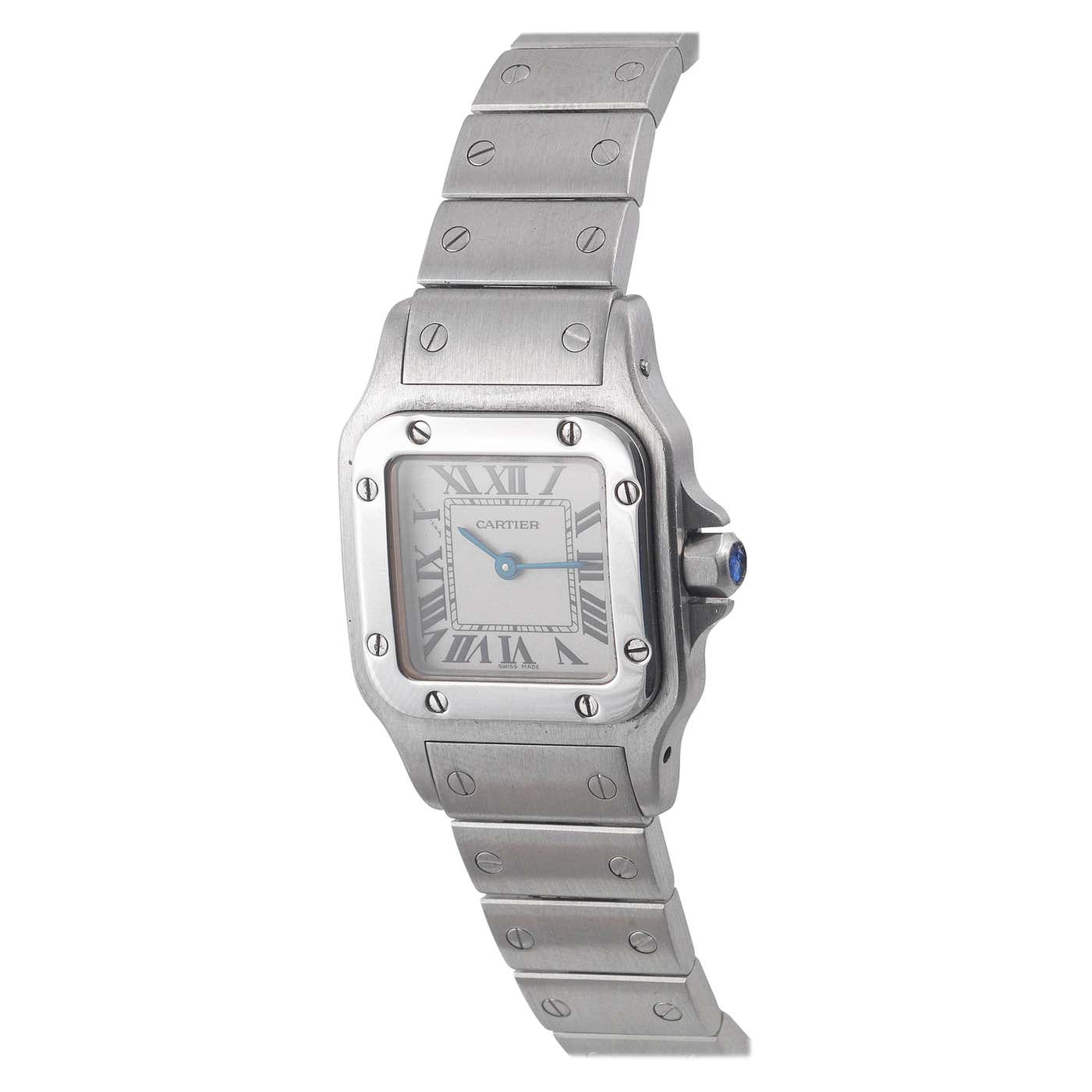 Cartier Santos Steel Ref. 1565, Made in the 1990s at 1stDibs
